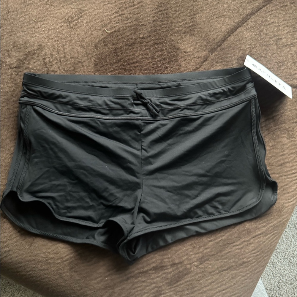 Athleta Women's Black Surge SwimShorts large